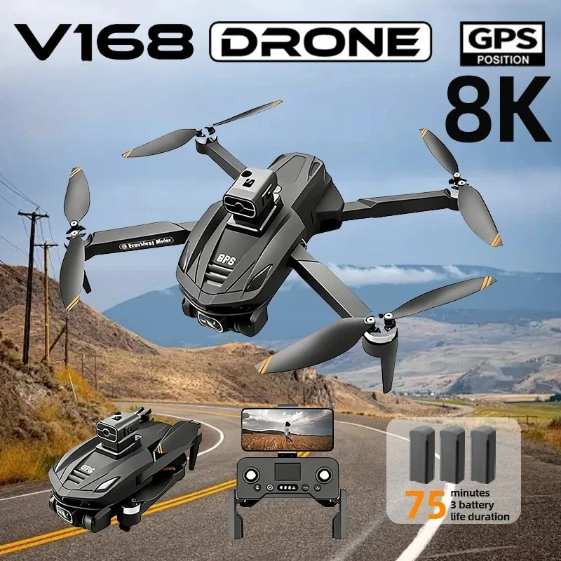 Drone Gps Mount - Drone GPS professionnel V168 original, caméra