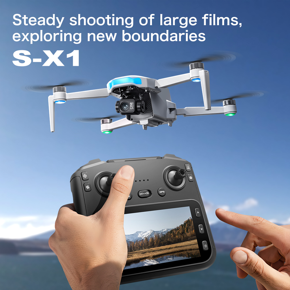 Drone Aérien Pliable S-X1 GPS  - Drone Gps Mount avis et prix